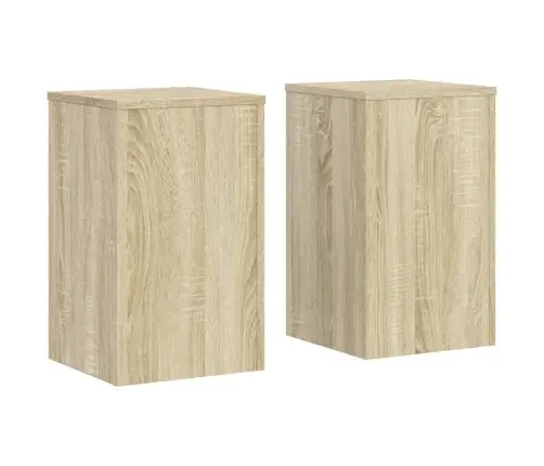 Taimealused 2 Tk, Sonoma Tamm, 30X30X50 cm Tehispuit