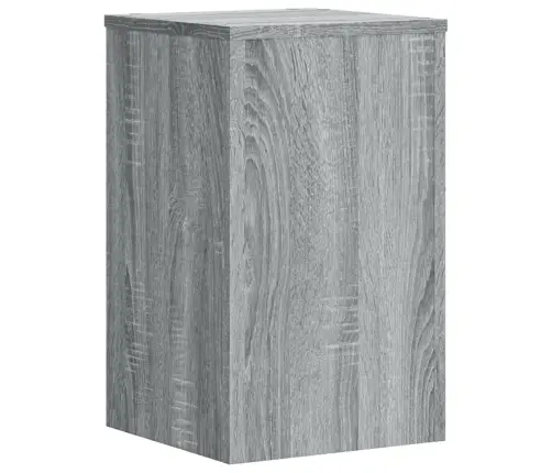 Augu Statīvi, 2 Gab., Pelēka Ozola, 30X30X50 Cm, Koks Vidaxl