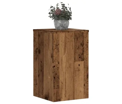 Taimealused 2 Tk, Vana Puit, 30X30X50 cm Tehispuit