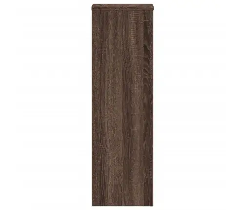 Taimealused 2 Tk, Pruun Tamm, 25X25X80 cm Tehispuit