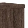 Taimealused 2 Tk, Pruun Tamm, 25X25X80 cm Tehispuit