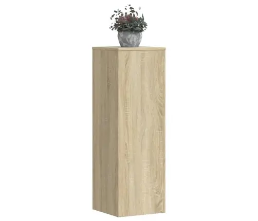 Augu Plaukts, Ozola Krāsā, 33X33X100 Cm, Inženierijas Koks Vidaxl