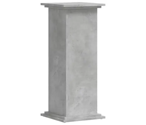 Augu Plaukts, Betona Pelēks, 33X33X80 Cm, Inženierijas Koks Vidaxl
