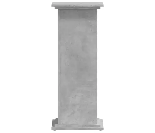 Augu Plaukts, Betona Pelēks, 33X33X80 Cm, Inženierijas Koks Vidaxl