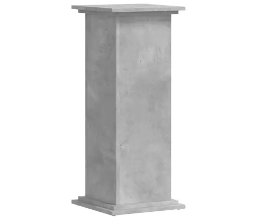 Augu Plaukts, Betona Pelēks, 33X33X80 Cm, Inženierijas Koks Vidaxl