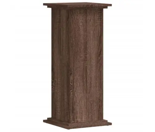 Stovas Augalams, Rudas Ąžuolo, 33X33X80cm Apdirbta Mediena Stovas Augalams, Rudas Ąžuolo, 33X33X80cm Apdirbta Mediena