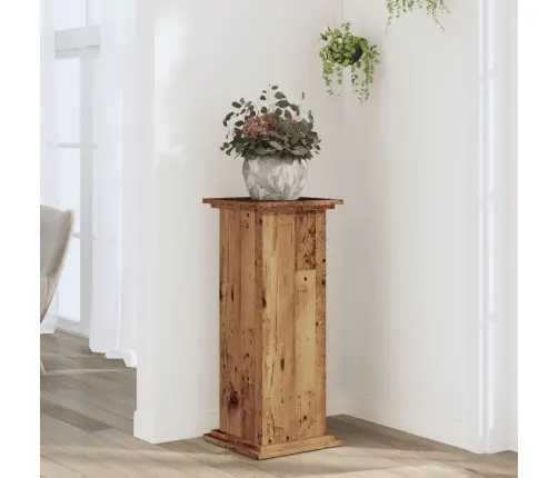Stovas Augalams, Sendintos Medienos, 33X33X80cm Mediena