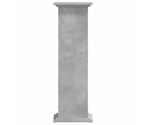 Augu Plaukts, Betona Pelēks, 33X33X100 Cm, Inženierijas Koks Vidaxl