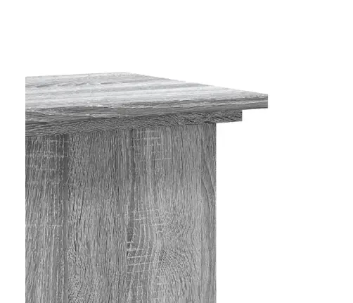Stovas Augalams, Pilkas Ąžuolo, 33X33X100cm Apdirbta Mediena