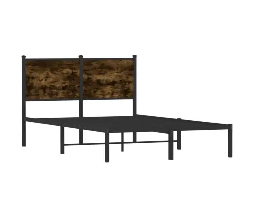 Lovos Rėmas Be Čiužinio, Dūminio Ąžuolo, 120X200cm Metalas