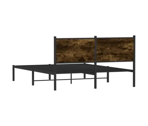 Lovos Rėmas Be Čiužinio, Dūminio Ąžuolo, 140X200cm Metalas