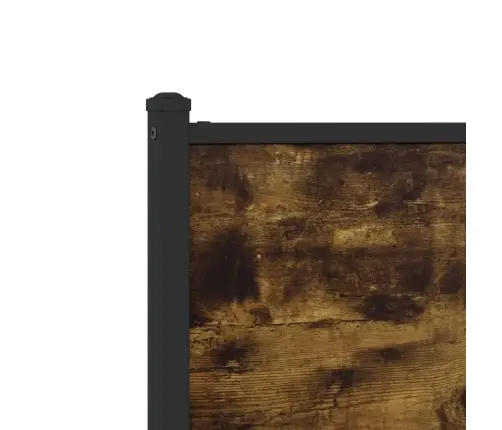 Metallist Voodiraam Ilma Madratsita Suitsutatud Tamm 150X200 Cm