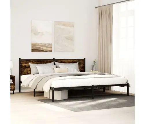 Lovos Rėmas Be Čiužinio, Dūminio Ąžuolo, 193X203cm Metalas