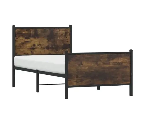 Lovos Rėmas Be Čiužinio, Dūminio Ąžuolo, 75X190cm Metalas