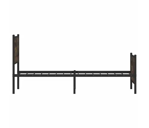 Gultas Rāmis Bez Matrača, Metāls, 80X200 Cm, Ozolkoka Imitācija Vidaxl