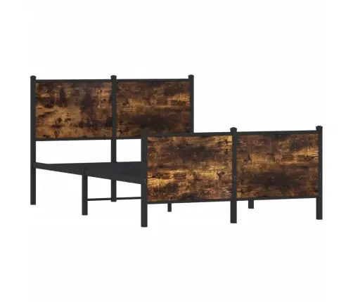Lovos Rėmas Be Čiužinio, Dūminio Ąžuolo, 120X190cm Metalas