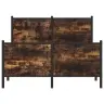 Gultas Rāmis Bez Matrača, Metāls, 120X200Cm, Ozolkoka Imitācija Vidaxl
