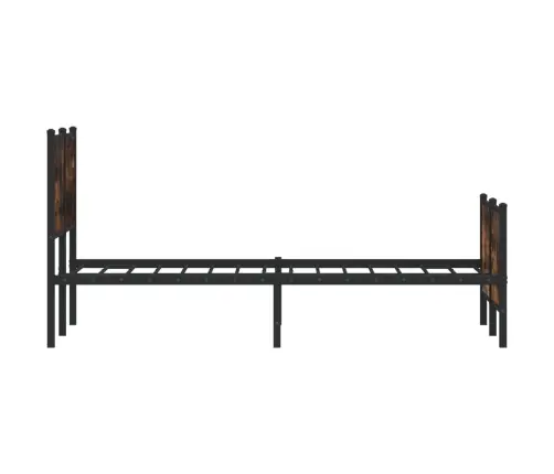 Gultas Rāmis Bez Matrača, Metāls, 120X200Cm, Ozolkoka Imitācija Vidaxl