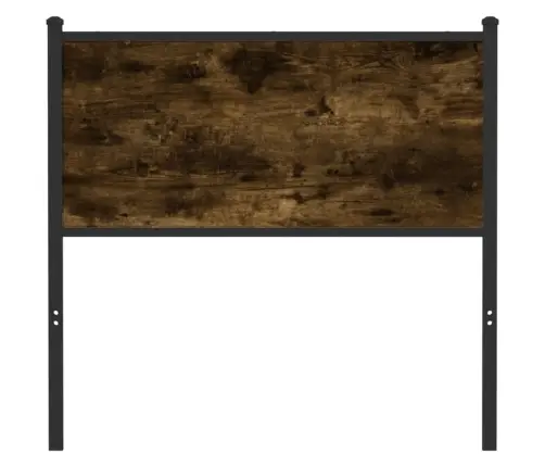 Voodipeats Suitsutatud Tamm 80 Cm Tehispuit Ja Teras