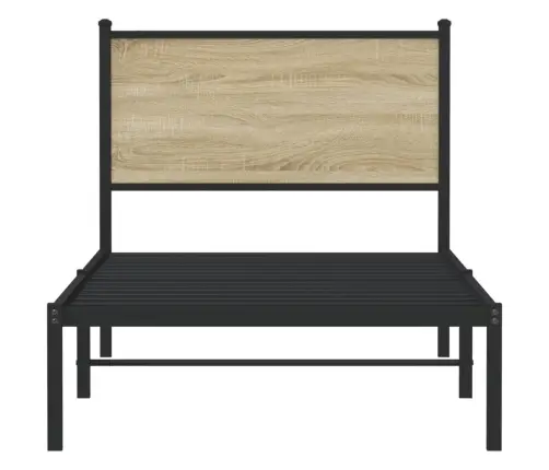 Lovos Rėmas Be Čiužinio, Sonoma Ąžuolo, 75X190cm Metalas