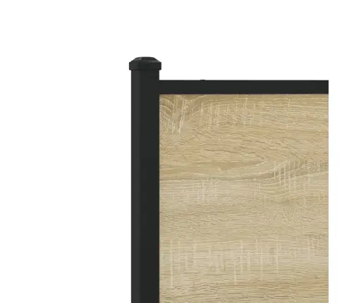 Gultas Rāmis Bez Matrača, Metāls, 80X200 Cm, Ozolkoka Imitācija Vidaxl