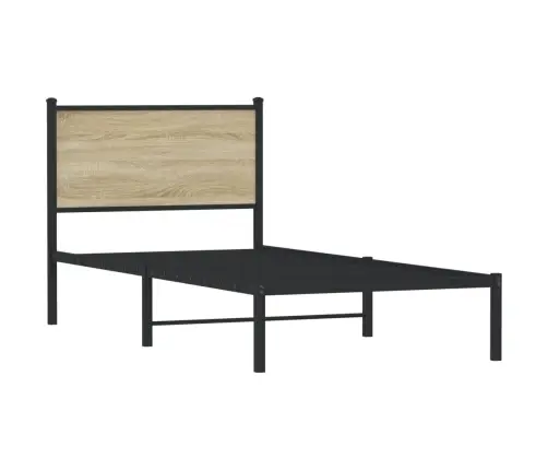 Lovos Rėmas Be Čiužinio, Sonoma Ąžuolo, 90X200cm Metalas