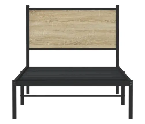 Lovos Rėmas Be Čiužinio, Sonoma Ąžuolo, 90X200cm Metalas