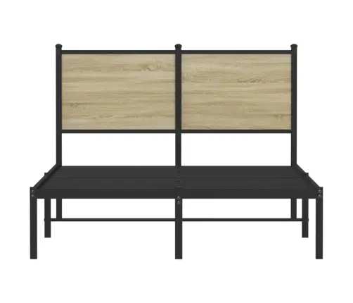 Lovos Rėmas Be Čiužinio, Sonoma Ąžuolo, 120X190cm Metalas