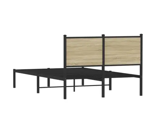 Lovos Rėmas Be Čiužinio, Sonoma Ąžuolo, 120X190cm Metalas