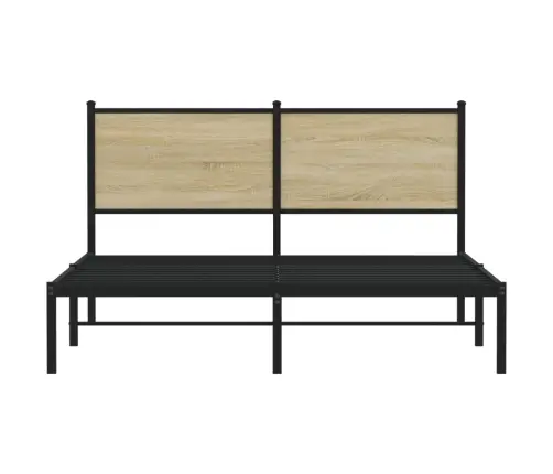 Lovos Rėmas Be Čiužinio, Sonoma Ąžuolo, 137X190cm Metalas