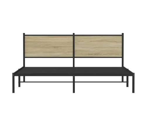 Lovos Rėmas Be Čiužinio, Sonoma Ąžuolo, 160X200cm Metalas