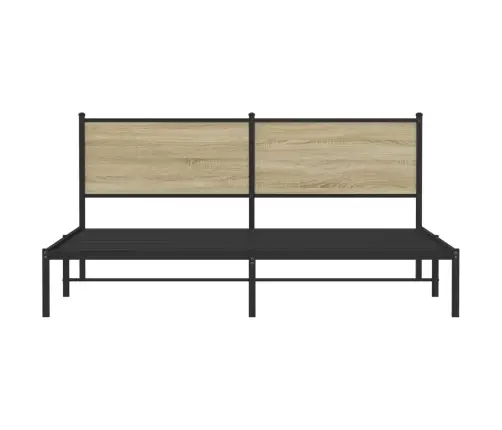 Metallist Voodiraam Ilma Madratsita Sonoma Tamm 180X200 Cm