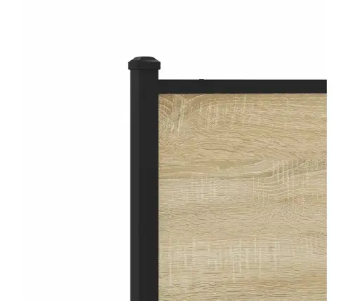 Gultas Rāmis Bez Matrača, Metāls, 193X203Cm, Ozolkoka Imitācija Vidaxl