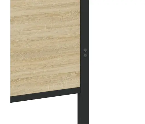 Metallist Voodiraam Ilma Madratsita Sonoma Tamm 90X200 Cm