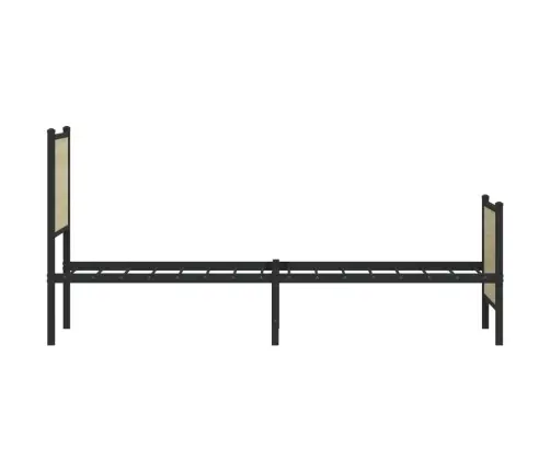 Gultas Rāmis Bez Matrača, Metāls, 100X190Cm, Ozolkoka Imitācija Vidaxl