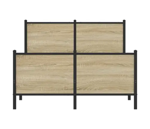 Lovos Rėmas Be Čiužinio, Sonoma Ąžuolo, 120X190cm Metalas