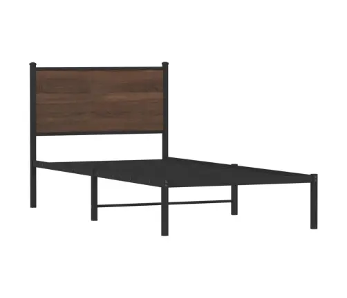 Lovos Rėmas Be Čiužinio, Rudas Ąžuolo, 90X200cm Metalas