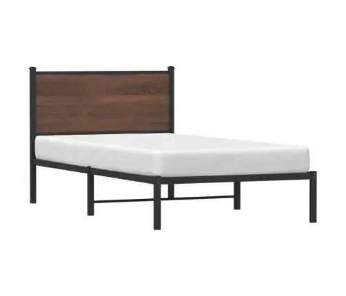 Gultas Rāmis Bez Matrača, Brūna Ozola, 100X190 Cm Vidaxl
