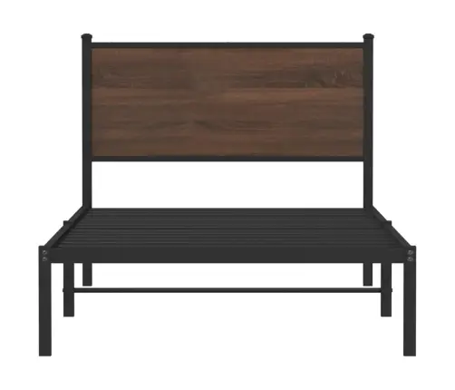 Gultas Rāmis Bez Matrača, Brūna Ozola, 100X200 Cm Vidaxl