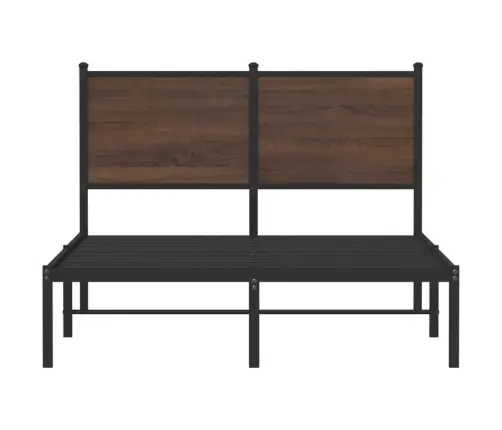 Gultas Rāmis Bez Matrača, Brūna Ozola, 120X190 Cm Vidaxl