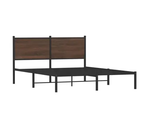Lovos Rėmas Be Čiužinio, Rudas Ąžuolo, 140X200cm Metalas