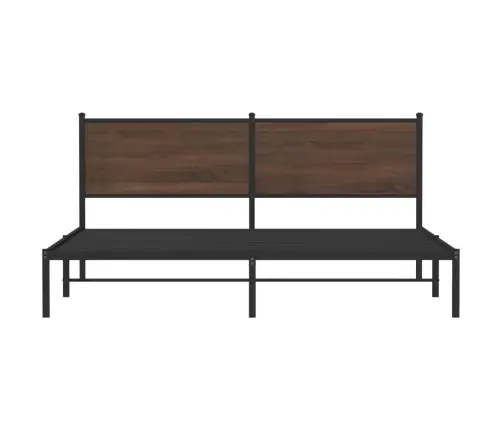 Gultas Rāmis Bez Matrača, Metāls, 160X200 Cm, Ozolkoka Krāsa Vidaxl