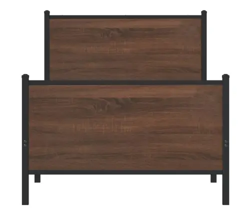 Gultas Rāmis Bez Matrača, Brūna Ozola, 90X190 Cm Vidaxl
