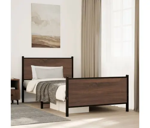 Lovos Rėmas Be Čiužinio, Rudas Ąžuolo, 107X203cm Metalas