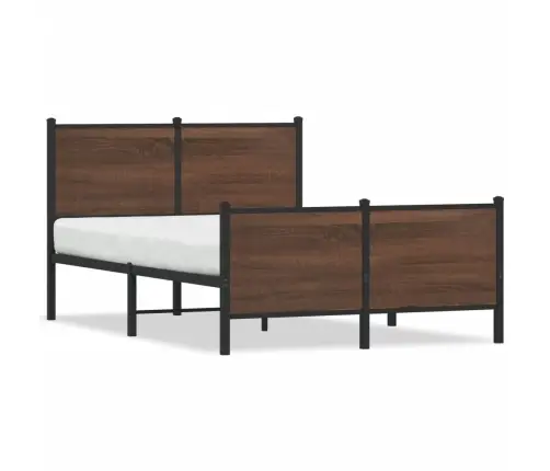 Gultas Rāmis Bez Matrača, Brūna Ozola, 120X190 Cm Vidaxl