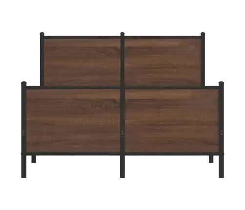 Gultas Rāmis Bez Matrača, Brūna Ozola, 120X190 Cm Vidaxl