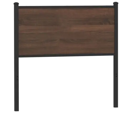 Galvgalis, Brūna Ozola, 90 Cm, Inženierijas Koks, Tērauds Vidaxl