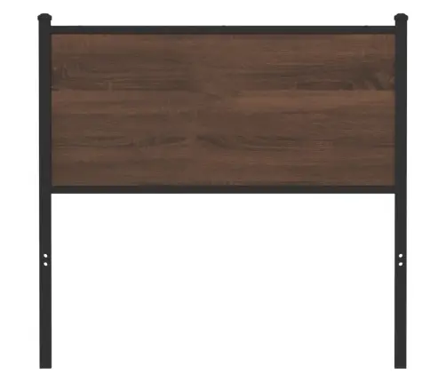 Galvgalis, Brūna Ozola, 90 Cm, Inženierijas Koks, Tērauds Vidaxl