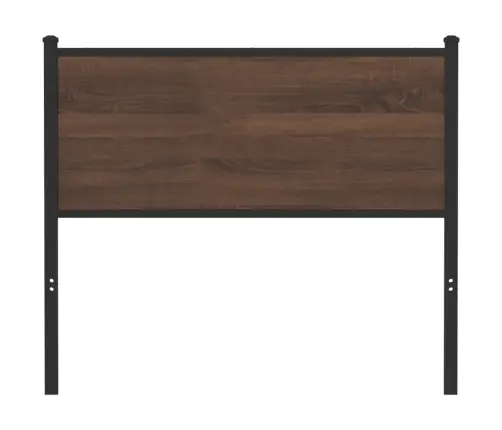 Galvgalis, Brūna Ozola, 100 Cm, Inženierijas Koks, Tērauds Vidaxl