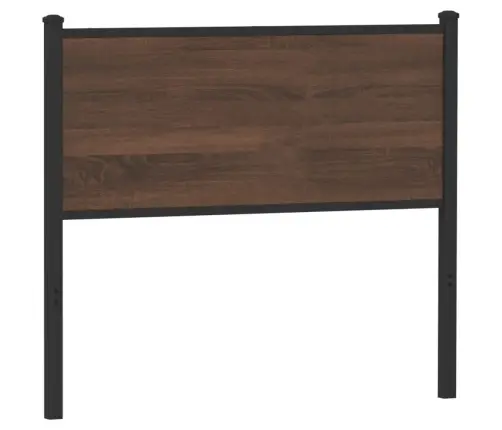 Galvgalis, Brūna Ozola, 100 Cm, Inženierijas Koks, Tērauds Vidaxl